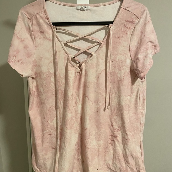 Ardene pink tie die T-shirt ~Medium - Picture 1 of 3